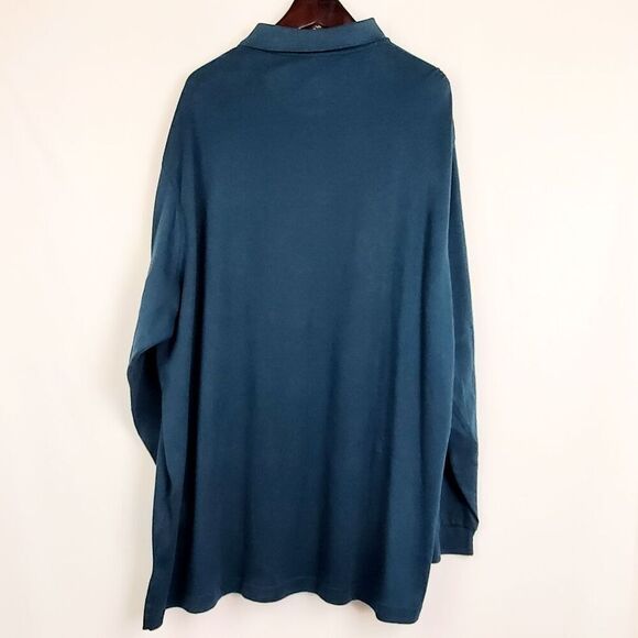 Roundtree & Yorke 2XB Big & Tall LS Polo Shirt - Picture 2 of 5